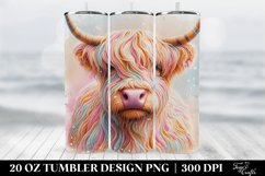 Highland Cow Wrap Sublimation PNG| Product Image 1