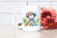 Cute Baby Rhino ready for Summer PNG Product Image 2