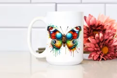 Colorful Artistic Butterfly Sunglasses Clipart Product Image 2