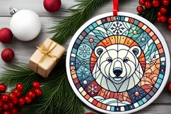 Round Christmas Ornament Sublimation|Clipart Product Image 1