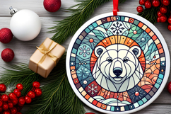 Round Christmass Ornament PNG Product Image 2