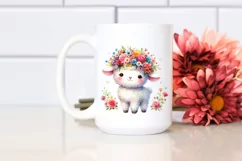Vibrant Cartoon-Style Watercolor Flower Product Image 2