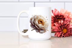 Abstract Ranunculus with Watercolor Splash Product Image 2