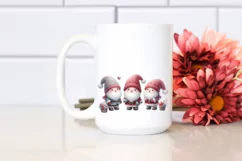 Santa Cute Gnomes Digital Painting PNG Product Image 2