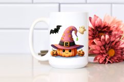Funny Watercolor Simple Halloween Hat | Clipart Product Image 2