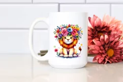 Vibrant Cartoon-Style Watercolor Flower Product Image 2