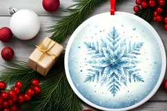 Round Christmas Ornament Sublimation|Clipart Product Image 2