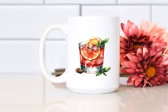 Sazerac Watercolor Sublimation Clipart Product Image 2