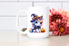 Cute Baby Unicorn Halloween Clipart Product Image 2