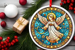 Round Christmass Ornament PNG Product Image 2