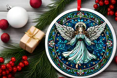Round Christmass Ornament PNG Product Image 2