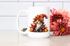 Detailed Vibrant Autumn Gnome PNG Product Image 2