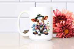 colorful Baby Cow in Schottische Dancer&#039;s Outfit Product Image 2