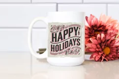 Happy Holidays Christmas Png Product Image 2