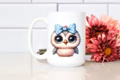 Funny Baby Owl Portrait Clipart Product Image 2