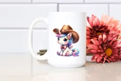 Cowboy Hat Baby Unicorn | Clipart Product Image 2