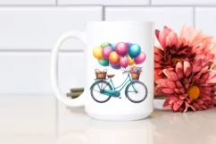 Watercolor Vintage Bicycle PNG Product Image 2