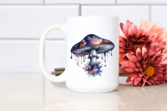 Detailed Glossy Celestial Mushroom PNG Product Image 2