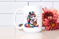 colorful Baby Unicorn with Jazz Club Product Image 2