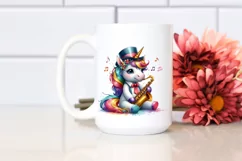 colorful Baby Unicorn with Jazz Club Product Image 2