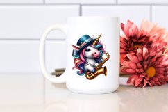 colorful Baby Unicorn with Jazz Club Product Image 2