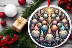 Round Christmass Ornament PNG Product Image 2