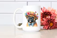 Colorful Bullmastiff Sticker Clipart Product Image 2