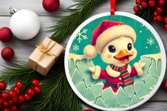 Round Christmass Ornament PNG Product Image 2