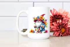 Gnome with Beach Towel and Flowers | Clipart Product Image 2