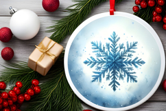 Round Christmass Ornament PNG Product Image 2