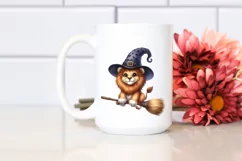 Cute Lion Watercolor Sticker Clipart Product Image 2