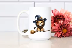 Cute Lion Watercolor Sticker Clipart Product Image 2