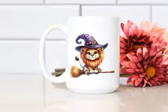 Cute Lion Watercolor Sticker Clipart Product Image 2