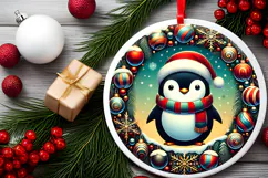 Round Christmass Ornament PNG Product Image 2