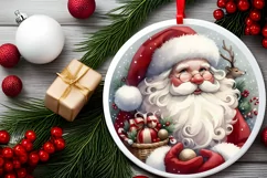 Santa Christmas Sticker Sublimation PNG Product Image 2