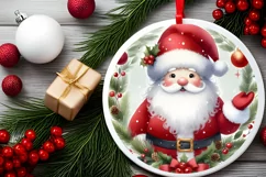 Santa Christmas Sticker Sublimation PNG Product Image 2