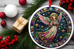 Round Christmas Ornament Sublimation|Clipart Product Image 2