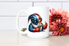 detailed Patriotic Welder Gnome Clipart Product Image 2