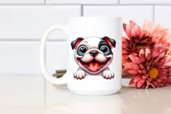 Funny Bulldog Watercolor Splash Sublimation Clipart Product Image 2