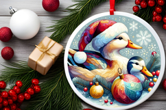 Round Christmass Ornament PNG Product Image 2