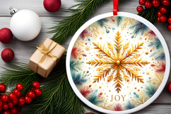 Round Christmass Ornament PNG Product Image 2