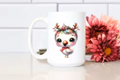 Expressive Winter Flamingo PNG Product Image 2