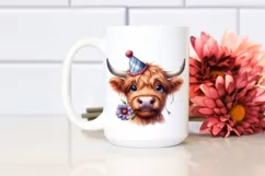 Cow Cow Portrait with Party Hat and Flower Product Image 2