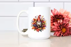 Detailed Vibrant Autumn Gnome PNG Product Image 2