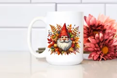 Detailed Vibrant Autumn Gnome PNG Product Image 2