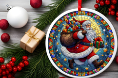 Round Christmass Ornament PNG Product Image 2