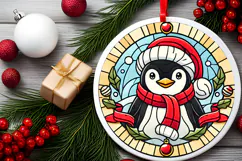 Round Christmass Ornament PNG Product Image 2