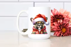 Expressive Winter Bulldog PNG Product Image 2