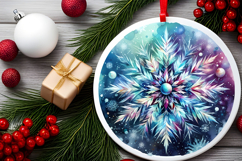 Round Christmass Ornament PNG Product Image 2