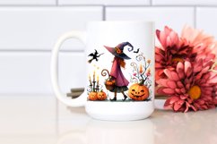 Simple Vibrant Witch for Halloween | Sublimation Clipart Product Image 2